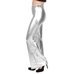 70-luvun Housut Naiset Hopea Metallic