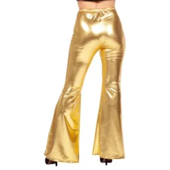 70-luvun Housut Naiset Kulta Metallic