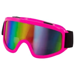 80-luvun Laskettelulasit Neonpinkki