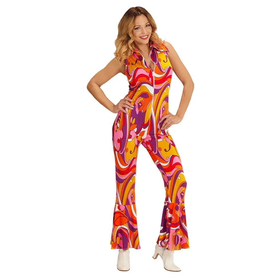 70-luvun tyttö Jumpsuit Naamiaisasu