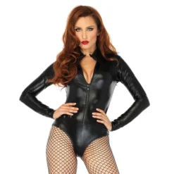 Lyhyt Bodysuit Musta Deluxe
