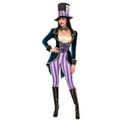 Mad Hatter Jumpsuit Deluxe Naamiaisasu