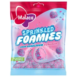 Malaco Sprinkled Foamies Sour Bubblegum