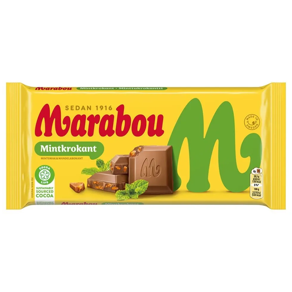 Marabou Mintkrokant Suklaalevy