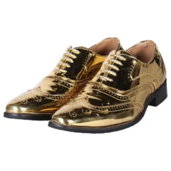 Miesten Oxford-kengät Kulta Metallic