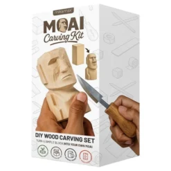 Moai Carving Kit -puunkaiverrussetti