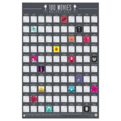 100 Movies Bucket List Raaputustaulu