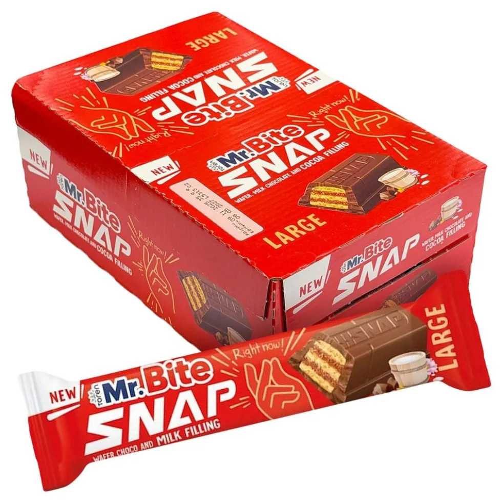Mr. Bite Snap Maitosuklaa Suurpakkaus
