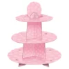 Muffiniteline Baby Shower Vaaleanpunainen