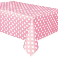 Muoviliina Vaaleanpunainen Pilkullinen
