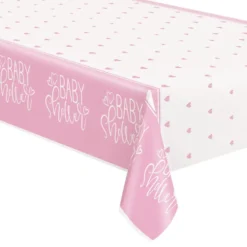 Muovinen Pöytäliina Baby Shower Vaaleanpunainen