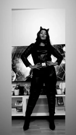 Musta Kissa Bodysuit Naamiaisasu