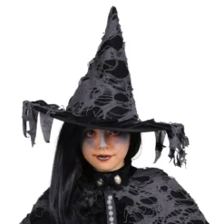 Musta Noita Deluxe Lasten Naamiaisasu