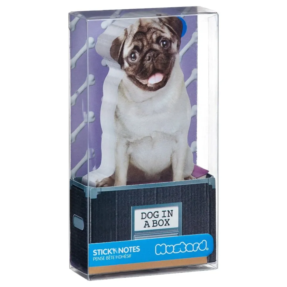 Mustard Dog In A Box Sticky Notes -muistilaput