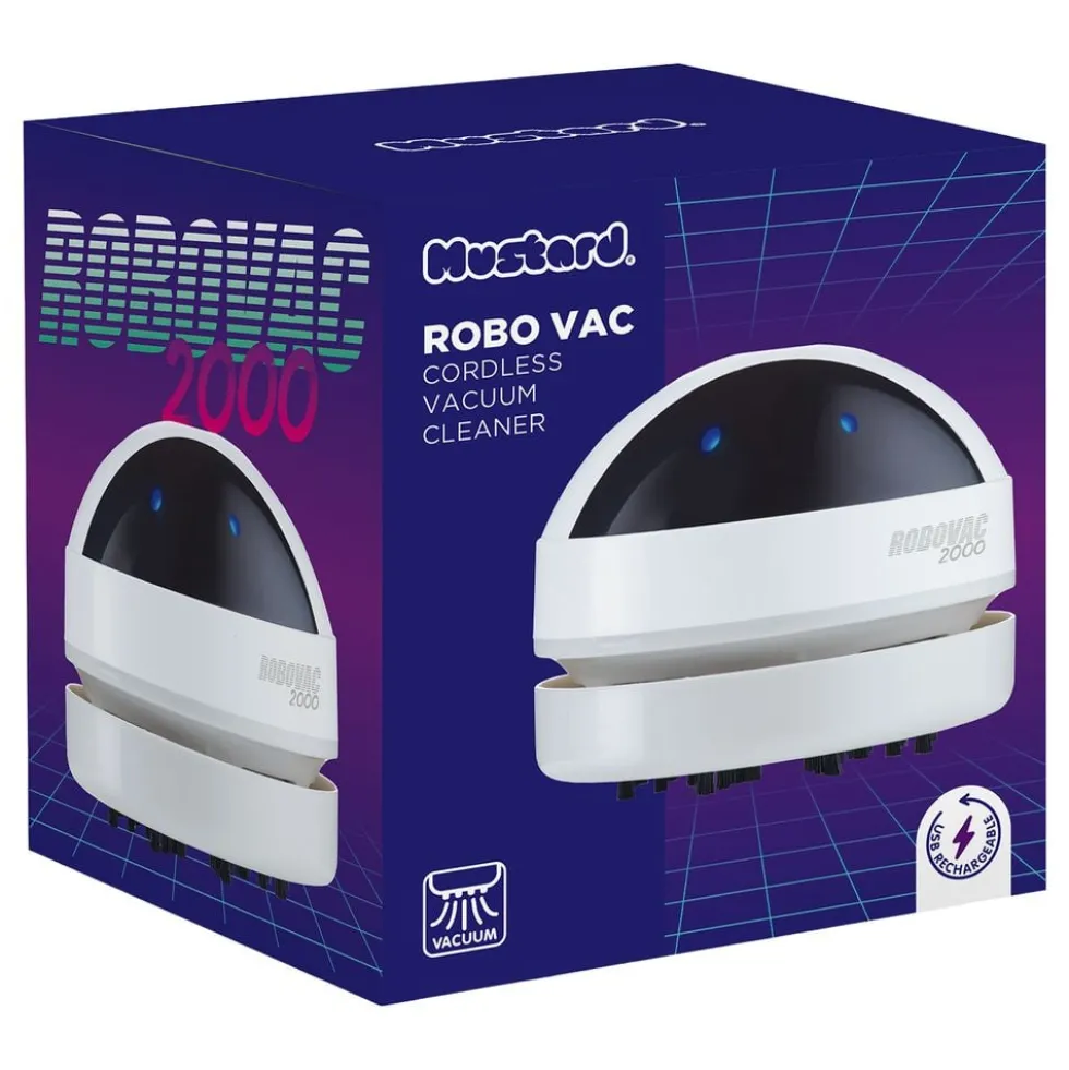 Mustard Robo Vac Johdoton Minipölynimuri