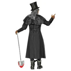 Musta Takki Halloween Naamiaisasu