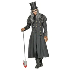 Musta Takki Halloween Naamiaisasu