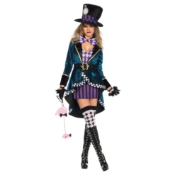 Naispuolinen Mad Hatter Deluxe Naamiaisasu