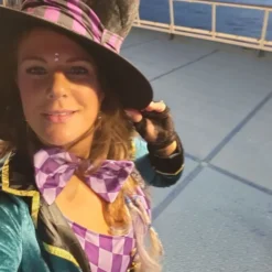 Naispuolinen Mad Hatter Deluxe Naamiaisasu