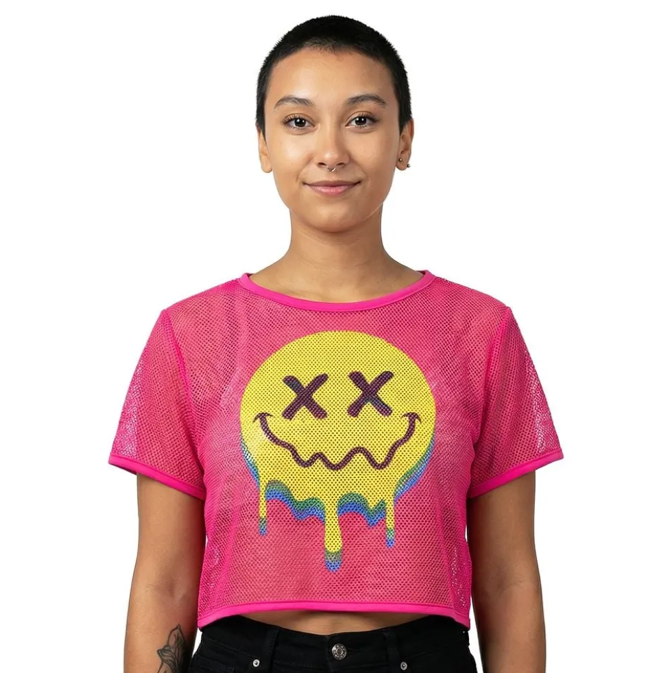 Naisten Mesh Acid T-paita