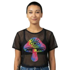 Naisten Mesh Shrooms T-paita