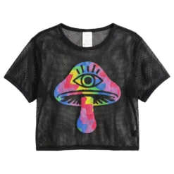 Naisten Mesh Shrooms T-paita