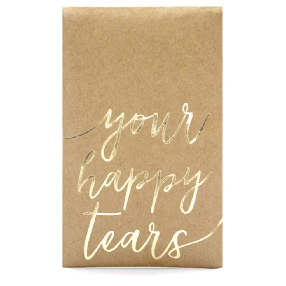 Nenäliinat Your Happy Tears Kultainen