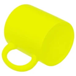 Neonkeltainen muki