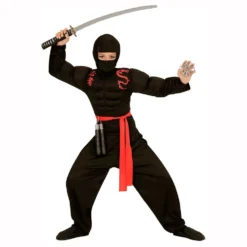 Ninja Lihaksilla Lasten Naamiaisasu