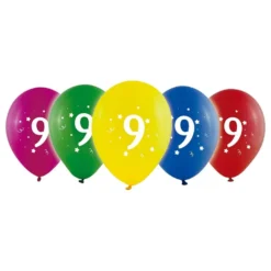 Numeroilmapallot Lateksi Numero 9