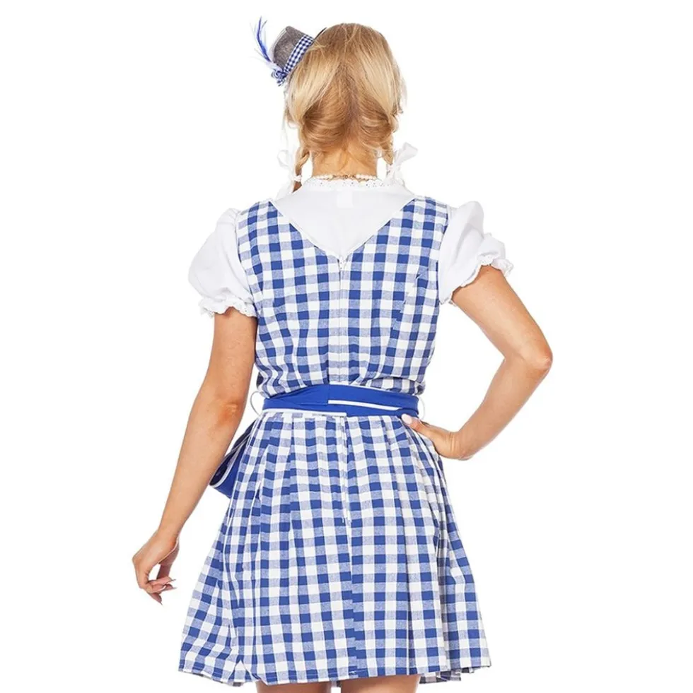 Oktoberfest Dirndl Sininen Naamiaisasu