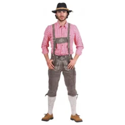 Oktoberfest Lederhosen Deluxe Harmaat