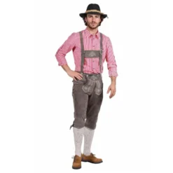 Oktoberfest Lederhosen Deluxe Harmaat