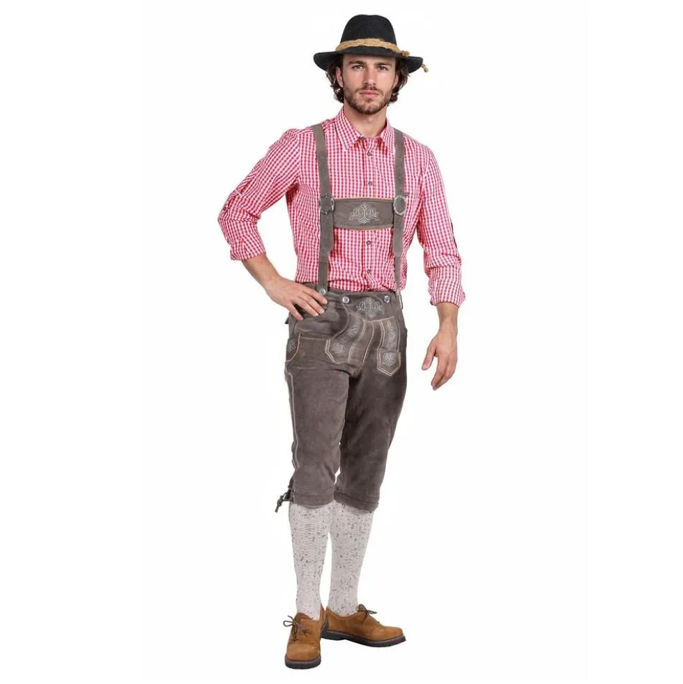 Oktoberfest Lederhosen Deluxe Harmaat