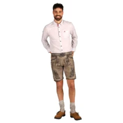 Oktoberfest Lederhosen -shortsit Super Deluxe Vintage Beige
