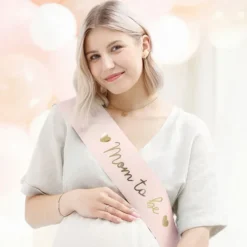 Olkanauha Mom to Be Vaaleanpunainen