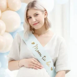 Olkanauha Mom to Be Vaaleansininen