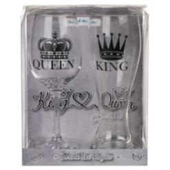 Olut- & Viinilasi King & Queen