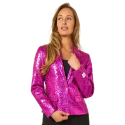 OppoSuits Peppy Pink Naisten Pikkutakki
