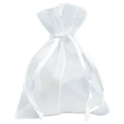 Organza-pussit Valkoinen