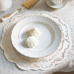 Ornamentti Pöytätabletit Kulta/Valkoinen
