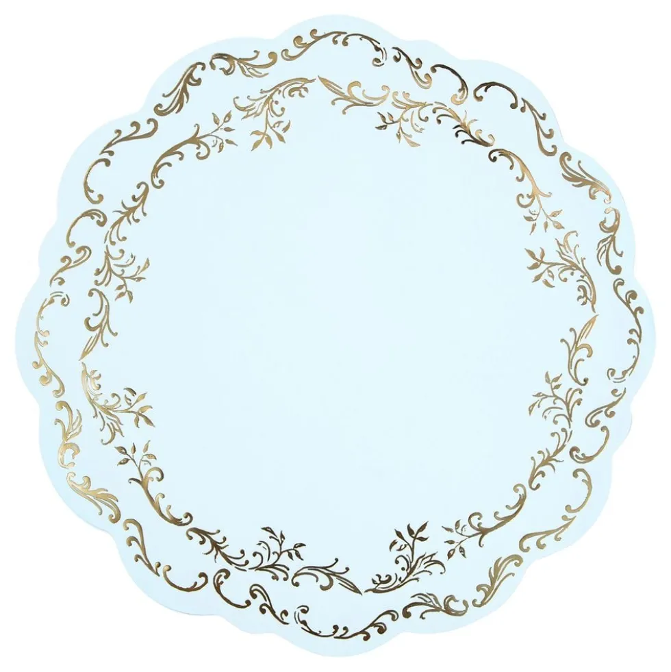 Ornamentti Pöytätabletit Vaaleansininen/Kulta