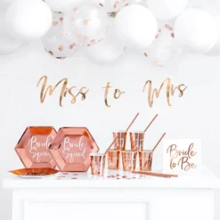 Pahvilautaset Bride Squad Ruusukulta