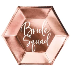Pahvilautaset Bride Squad Ruusukulta