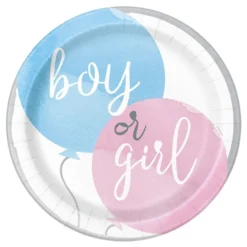 Pahvilautaset Gender Reveal He & She