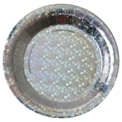 Pahvilautaset Holografinen Hopea