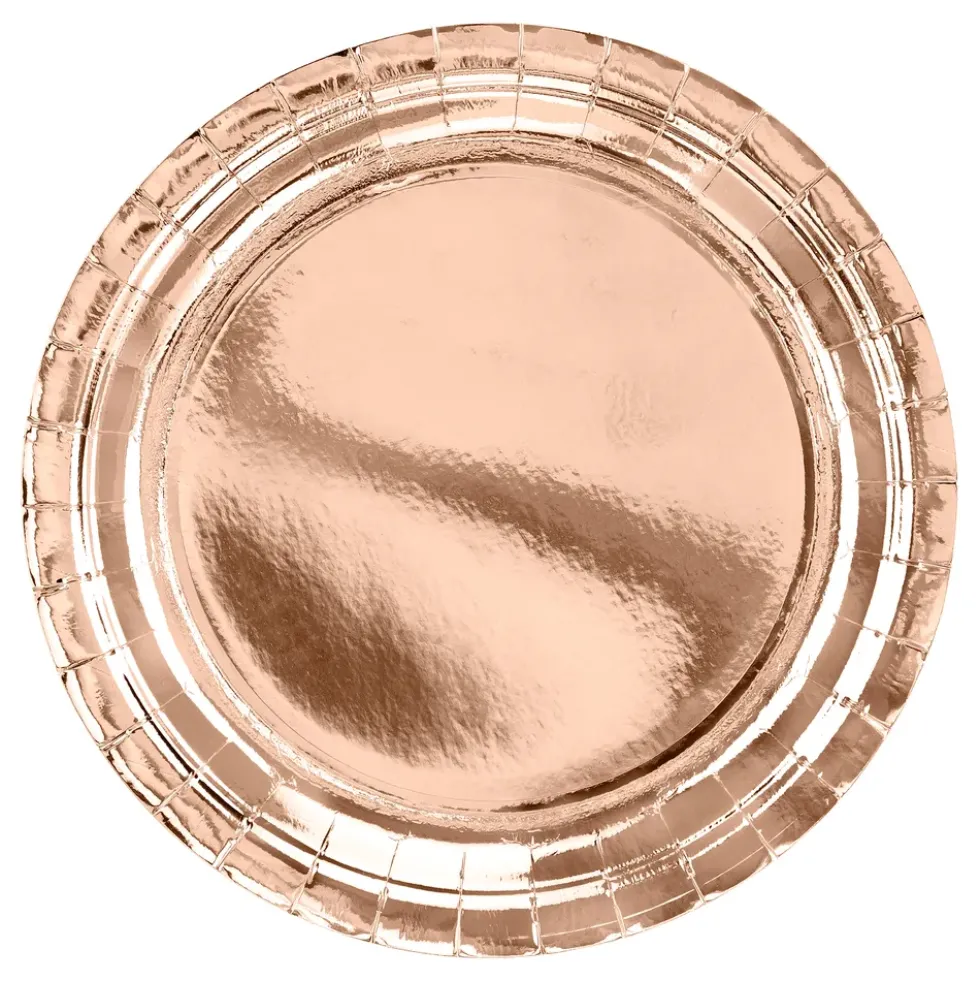 Pahvilautaset Ruusukulta Metallic