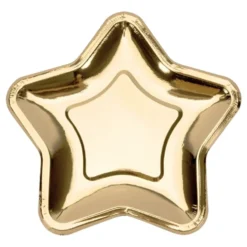 Pahvilautaset Tähti Kulta Metallic