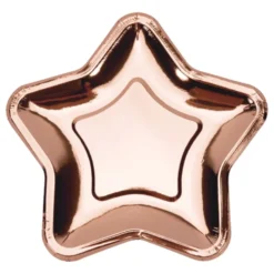 Pahvilautaset Tähti Ruusukulta Metallic