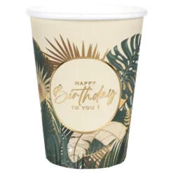 Pahvimukit Birthday Jungle Vert